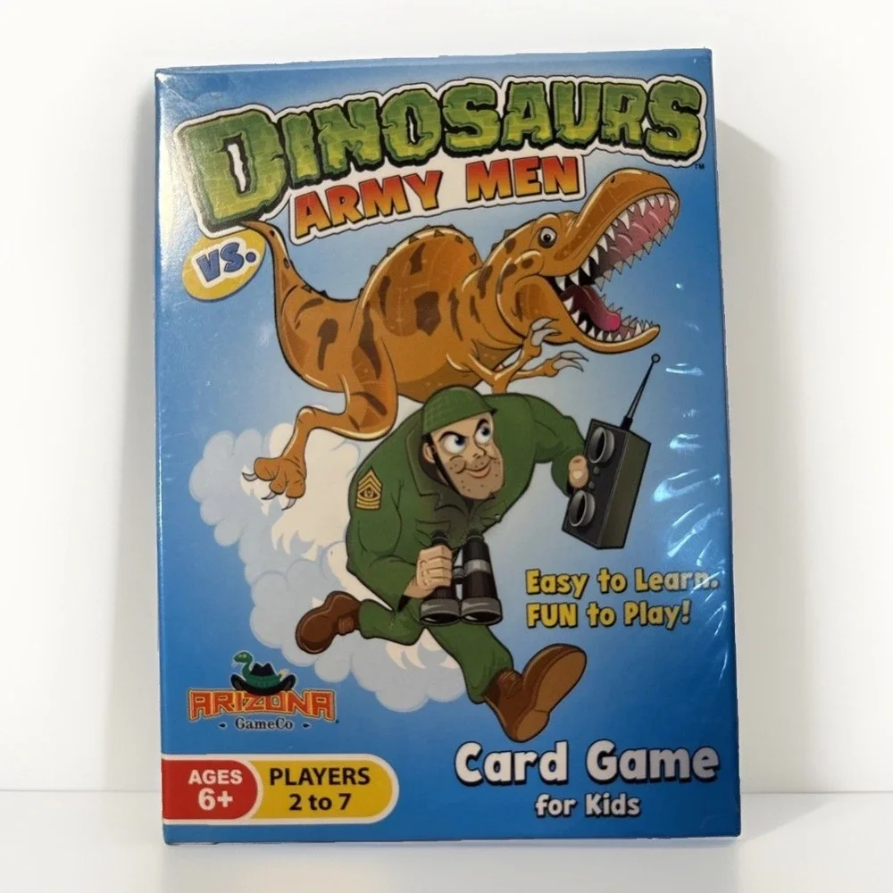Dinosaurs vs. Army Men Match Card Game for Kids Ages 6+ New! Sealed HTF